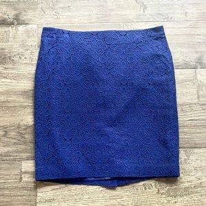 NWT Limited Blue Lace Skirt Size 12